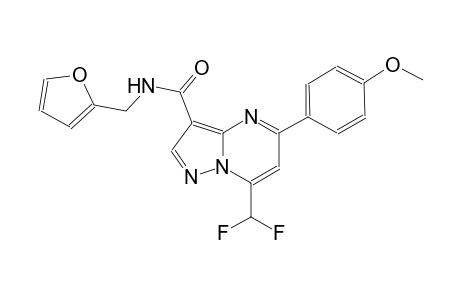 7-(difluoromethyl)-N-(2-furylmethyl)-5-(4-methoxyphenyl)pyrazolo[1,5-a]pyrimidine-3-carboxamide