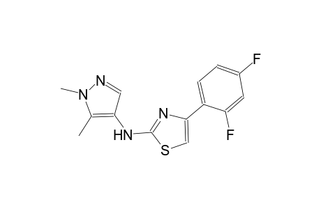 N-[4-(2,4-difluorophenyl)-1,3-thiazol-2-yl]-N-(1,5-dimethyl-1H-pyrazol-4-yl)amine