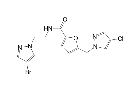 2-furancarboxamide, N-[2-(4-bromo-1H-pyrazol-1-yl)ethyl]-5-[(4-chloro-1H-pyrazol-1-yl)methyl]-