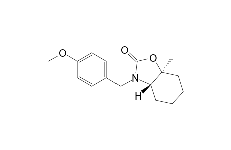 2(3H)-Benzoxazolone, hexahydro-3-[(4-methoxyphenyl)methyl]-7a-methyl-, cis-