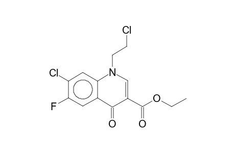 7-Chloro-1-(2-chloroethyl)-6-fluoro-4-oxo-1,4-dihydroquinoline-3-carboxylic acid, ethyl ester