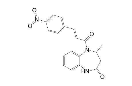 4-Methyl-5-[(E)-3-(4-nitrophenyl)-1-oxoprop-2-enyl]-3,4-dihydro-1H-1,5-benzodiazepin-2-one