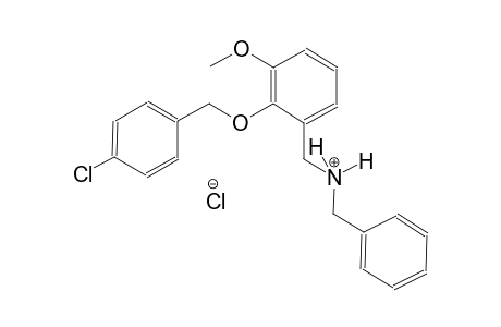 benzenemethanaminium, 2-[(4-chlorophenyl)methoxy]-3-methoxy-N-(phenylmethyl)-, chloride