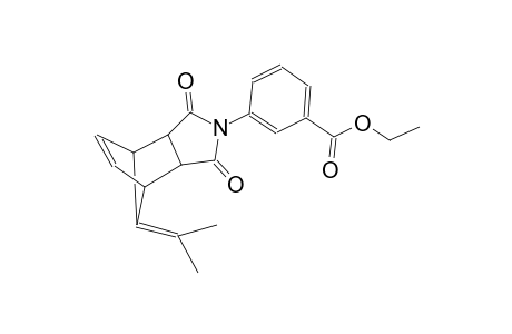 ethyl 3-((3aR,4R,7S,7aS)-1,3-dioxo-8-(propan-2-ylidene)-3a,4,7,7a-tetrahydro-1H-4,7-methanoisoindol-2(3H)-yl)benzoate