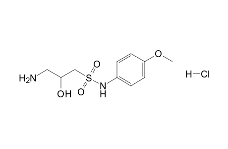 3-Amino-2-hydroxy-N-(4-methoxyphenyl)propane-1-sulfonamide hydrochloride