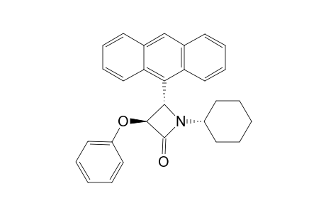 4-(ANTHRACEN-10-YL)-1-CYCLOHEXYL-3-PHENOXY-2-AZETIDINONE