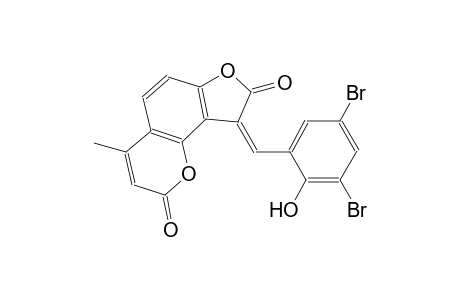(9Z)-9-(3,5-dibromo-2-hydroxy-benzylidene)-4-methyl-furo[2,3-h]chromene-2,8-quinone