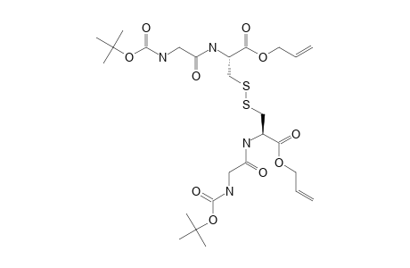 BIS-(N-TERT.-BUTYLOXYCARBONYL-GLYCYL)-L-CYSTINE-BIS-ALLYLESTER;(BOCGLY)2CYS2(OALL)2