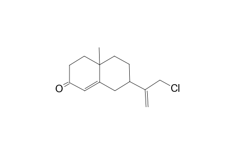 12-Chloro-9-(isopropenyl)-6-methylbicyclo[4.4.0]dec-1-en-3-one