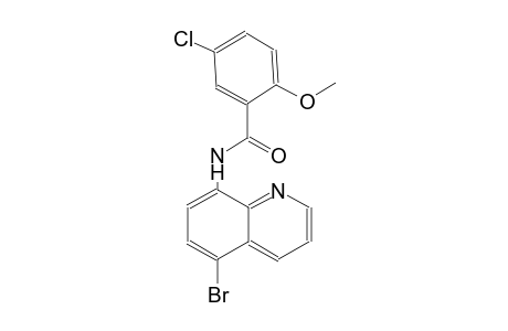 benzamide, N-(5-bromo-8-quinolinyl)-5-chloro-2-methoxy-