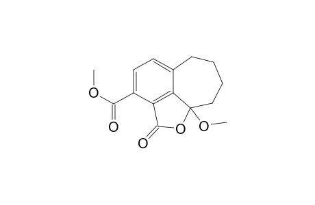Cyclohept[cd]isobenzofuran-3-carboxylic acid, 2,6,7,8,9,9a-hexahydro-9a-methoxy-2-oxo-, methyl ester