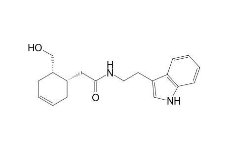 2-[(1S,6S)-6-(hydroxymethyl)-1-cyclohex-3-enyl]-N-[2-(1H-indol-3-yl)ethyl]acetamide