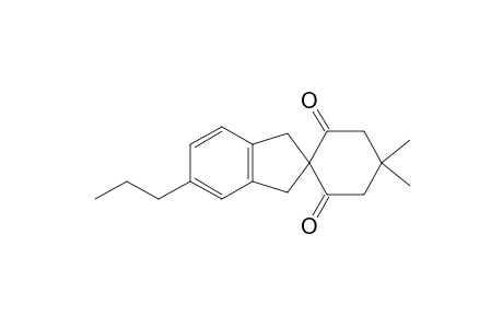 Spiro[cyclohexane-1,2'-[2H]indene]-2,6-dione, 1',3'-dihydro-4,4-dimethyl-5'-propyl-