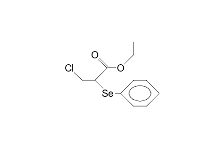 B-Chloro-A-phenylseleno-propionic acid, ethyl ester