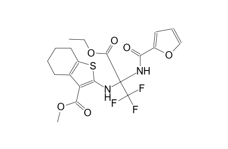 benzo[b]thiophene-3-carboxylic acid, 2-[[1-(ethoxycarbonyl)-2,2,2-trifluoro-1-[(2-furanylcarbonyl)amino]ethyl]amino]-4,5,6,7-tetrahydro-, methyl