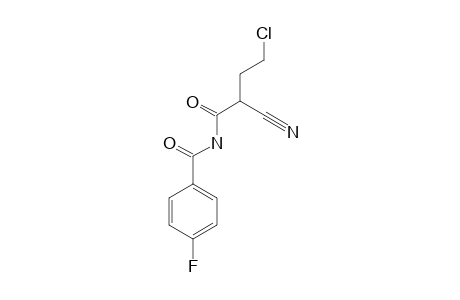 4-CHLORO-2-CYANO-N-(4-FLUOROBENZOYL)-BUTANAMIDE