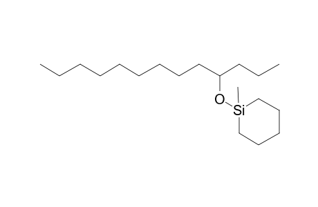 1-Methyl-1-[(1-propyldecyl)oxy]silinane