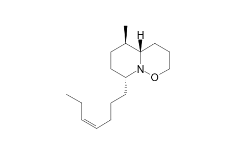 (4aS,5R,8R)-5-Methyl-8-[(4(Z)-heptenyl]-2,3,4,4a,5,6,7,8-octahydropyrido[1,2-b][1,2]oxazine