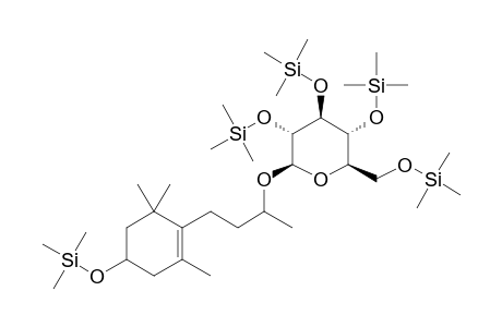 .beta.-D-Glucopyranoside, 3-(4-hydroxy-2,6,6-trimethyl-1-cyclohexen-1-yl)-1-methylpropyl, 5tms