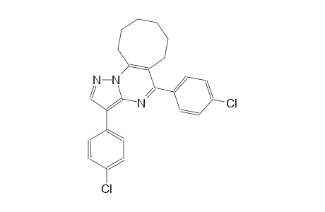 cycloocta[e]pyrazolo[1,5-a]pyrimidine, 3,5-bis(4-chlorophenyl)-6,7,8,9,10,11-hexahydro-