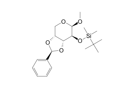 Methyl 3,4-(S / R)-O-benzylidene-2-O-[(t-butyl)dimethylsilyl]-.beta.-D-arabinoside