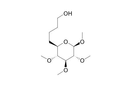 Methyl 6-Deoxy-6-(3'-hydroxypropyl)-2,3,4-tri-O-methyl-.beta.,D-glucopyranoside