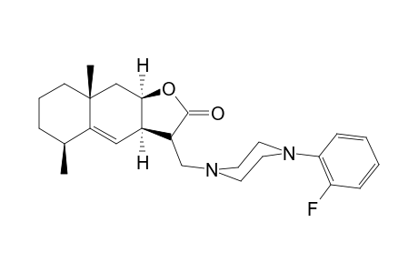 (3aR,5S,8aR,9aR)-3-[[4-(2-fluorophenyl)-1-piperazinyl]methyl]-5,8a-dimethyl-3,3a,5,6,7,8,9,9a-octahydrobenzo[f]benzofuran-2-one