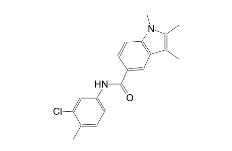 N-(3-chloro-4-methylphenyl)-1,2,3-trimethyl-1H-indole-5-carboxamide