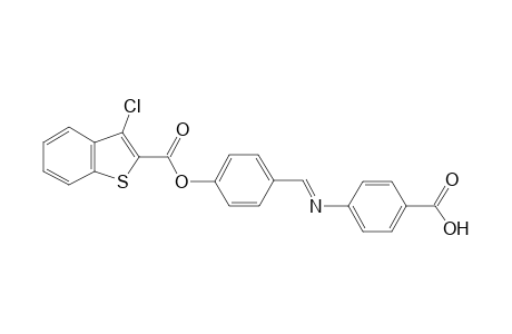 3-Chloro-benzo[b]thiophene-2-carboxylic acid 4-[(4-carboxy-phenylimino)-methyl]-phenyl ester