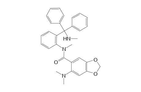 1,3-Benzodioxole-5-carboxamide, 6-(dimethylamino)-N-methyl-N-[2-[(methylamino)diphenylmethyl]phenyl]-