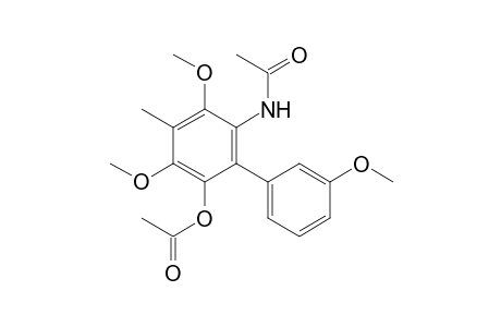 6-acetamido-3,3',5-trimethoxy-4-methyl-[1,1'-biphenyl]-2-yl acetate