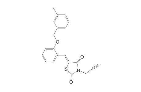 (5Z)-5-[2-(3-methylbenzyl)oxybenzylidene]-3-propargyl-thiazolidine-2,4-quinone