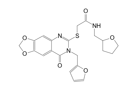 acetamide, 2-[[7-(2-furanylmethyl)-7,8-dihydro-8-oxo[1,3]dioxolo[4,5-g]quinazolin-6-yl]thio]-N-[(tetrahydro-2-furanyl)methyl]-