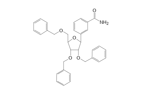 3-(2,3,5-Tri-O-benzyl-1-deoxy-.beta.,D-ribofuranosyl)benzamide