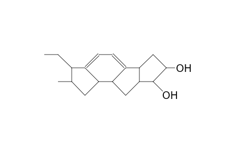 (2R)-cis, anti,cis-2,3,5b,6,7,8,8a,9,9a,9b-Decahydro-3-ethyl-2-methyl-1H-cyclopent(B)-aS-indacene-cis,endo-7,8-diol diast