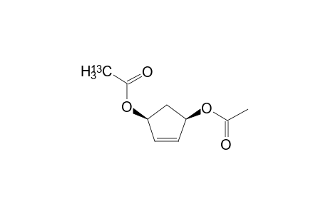 (1S,4R)-cis-1-(2-13C-Acetoxy)-4-acetoxycyclopent-2-ene