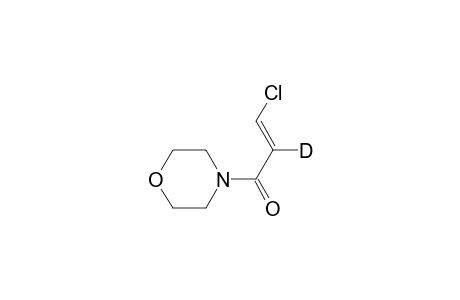 Morpholine, 4-(3-chloro-1-oxo-2-propenyl-2-D)-, (E)-