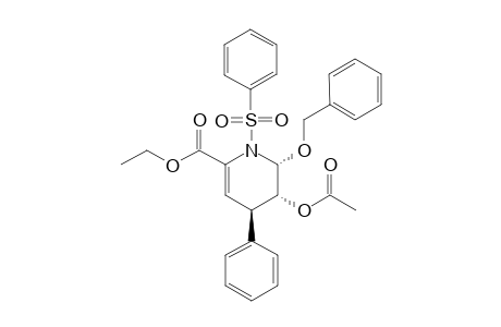 (2R*,3R*,4R*)-1-(phenylsufonyl)-2-benzyloxy-3-acetoxy-4-phenyl-6-(ethoxycarbonyl)-1,2,3,4-hydropyridine