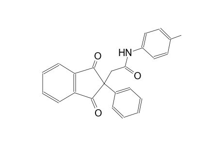 2-(1,3-dioxo-2-phenyl-2,3-dihydro-1H-inden-2-yl)-N-(4-methylphenyl)acetamide