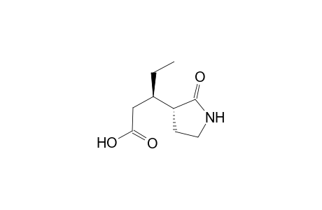 (3R)-3-[(3R)-2-ketopyrrolidin-3-yl]valeric acid