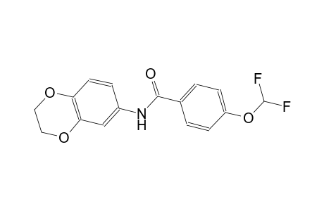 4-(difluoromethoxy)-N-(2,3-dihydro-1,4-benzodioxin-6-yl)benzamide