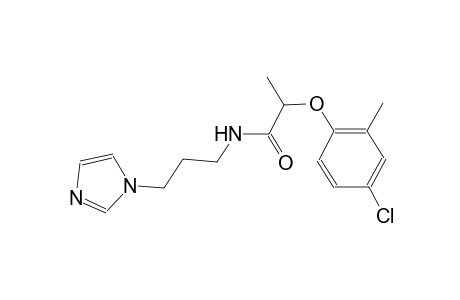 2-(4-chloro-2-methylphenoxy)-N-[3-(1H-imidazol-1-yl)propyl]propanamide