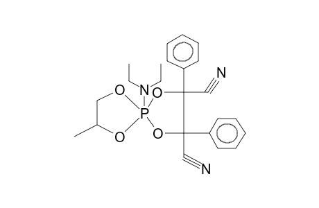 2-(1,2-PROPYLENEDIOXY)-2-DIETHYLAMINO-4,5-DICYANO-4,5-DIPHENYL-1,3,2-DIOXAPHOSPHOLANE