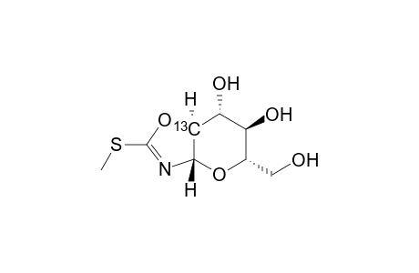 5H-Pyrano[2,3-d]oxazole-6,7-diol-7a-13C, 3a,6,7,7a-tetrahydro-5-(hydroxymethyl)-2-(methylthio)-, [3aS-(3a.alpha.,5.alpha.,6.beta.,7.alpha.,7a.alpha.)]-