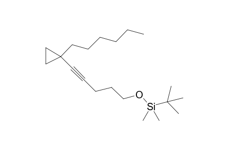 tert-Butyl((5-(1-hexylcyclopropyl)pent-4-yn-1-yl)oxy)-dimethylsilane