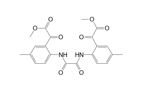 Benzeneacetic acid, 2,2'-[(1,2-dioxo-1,2-ethanediyl)diimino]bis[5-methyl-.alpha.-oxo-, dimethyl ester
