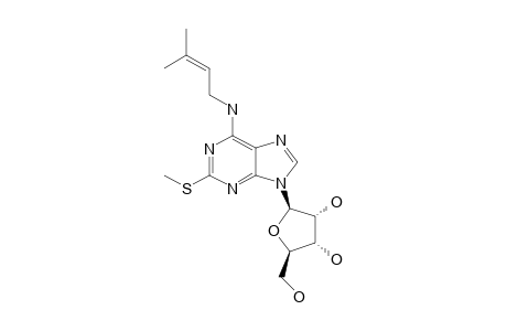 (2R,3R,4S,5R)-2-[6-(3-methylbut-2-enylamino)-2-(methylthio)purin-9-yl]-5-methylol-tetrahydrofuran-3,4-diol