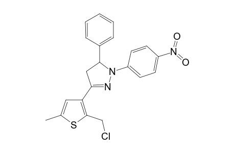 2-(Chloromethyl)-3-[1'-(p-nitrophenyl)-3'-phenyl-4',5'-dihydropyrazol-3'-yl]-5-methylthiophene
