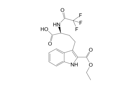 (+)-(5S)-2-Ethoxycarbonyl-1H-indol-3-yl)-2-trifluoroacetamidobutyric acid