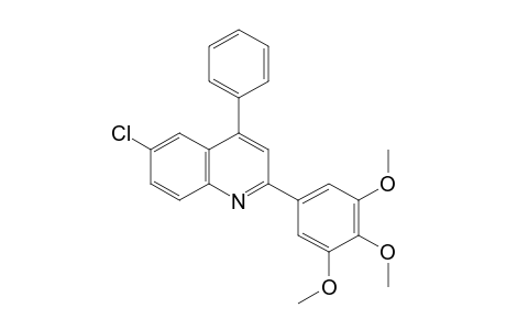 6-CHLORO-4-PHENYL-2-(3,4,5-TRIMETHOXYPHENYL)QUINOLINE